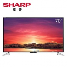 夏普 LCD-70SU665A 液晶电视机 70英寸/4K/超高清/wifi智能网络/黑色（含电视壁挂架/高清数据线/电源线/辅材及安装服务费）