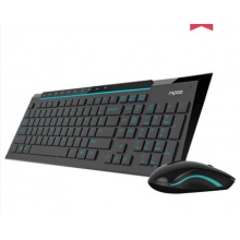 雷柏8200P 无线鼠标键盘套装 静音防水省电 电脑游戏轻薄无线键鼠