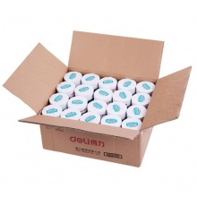 得力（deli）80mm*80mm热敏收银纸/收银机打印纸/超市小票打印纸 56米/卷 40卷/箱 3143