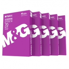 晨光（M&G）紫晨光A4 复印纸70g 500张/包 5包/箱（共2500张）APYVSG36 