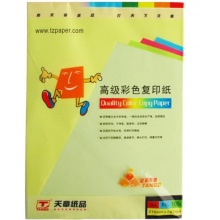 天章 (TANGO) 金彩天章A4 浅绿色彩色复印纸 80g 100张/包 单包装 