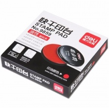 得力（deli）9859快干印台印泥(红色)