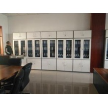 大玻璃文件柜 600*390*1800mm 加顶柜