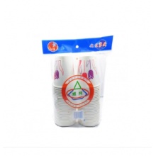 绿奥纸杯 50/个袋 加厚 150g 170g 210g 230g纸杯 一次性纸杯