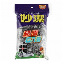 妙洁钢丝球  金属钢丝球 6只装 30包/箱 计件；箱