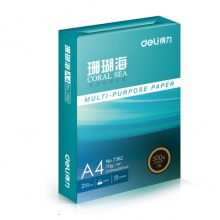 得力（deli）珊瑚海1包装70gA4复印纸 500张/包  5包/箱