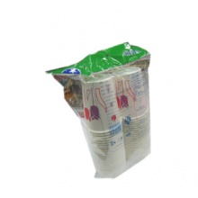 绿奥纸杯 50个/袋 加厚  一次性纸杯 荷花