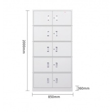 三德B-57文件柜铁皮柜资料柜带锁钢制文件柜财务凭证柜分五节