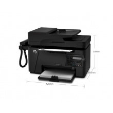惠普hp MFP M128fp 黑白激光打印机一体机 复印 扫描 传真 a4 家用 办公打印机 M128FP（四合一手柄版） 官方标配