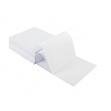 得力(deli)珊瑚海一联二等分电脑打印纸 白色针式打印纸S241-1-1/2 80列