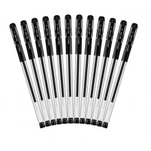 得力 6600ES 中性笔 签字笔 PP环保材料 红色计量单位：支（12支一盒）