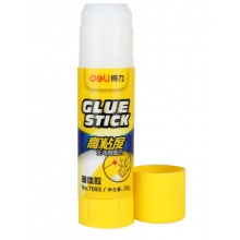 得力 7093 强粘性PVP固体胶棒 36g 效果更持久 白色 单支