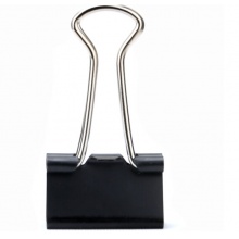 得力 Deli 8561 大号黑色长尾夹 50mm