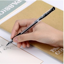 得力(deli)6601 半针管黑色中性笔水笔签字笔 12支/盒 0.5mm 黑色（12支装）