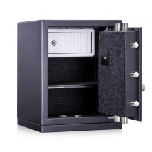 得力（deli）保险箱/保险柜家用办公系列密码保管柜大型防盗入墙 3657A