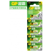 超霸（GP） 27A/23A 12V伏车库卷闸卷帘门摩托汽车报警遥控器小电池单粒装 23A单粒