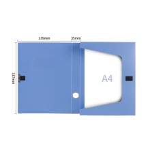 得力35mmA4塑料档案盒 加厚1只