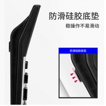 得力(deli)双电源宽屏办公桌面计算器 财务计算机 办公文具用品 银灰色1654